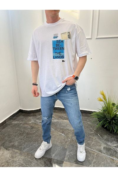 NOMARC Tricou alb dublu
