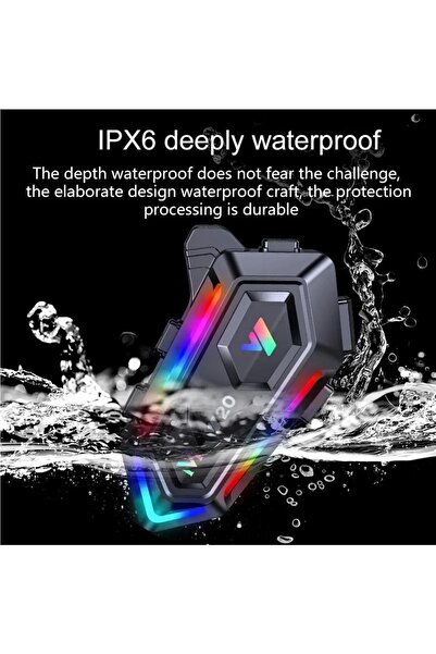 PREPARE Kask Kulaklık Bluetooth Kulaklık V-20p Bluetooth Motosiklet Kulaklık 5.3 Motosiklet Kulaklık