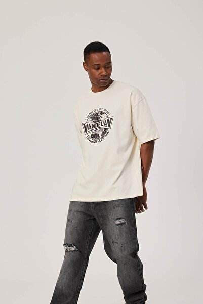 NOMARC Ανδρικό μπλουζάκι Vandelay με στάμπα κρέμας