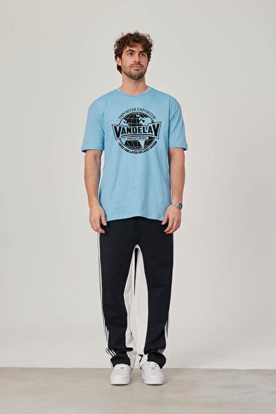 NOMARC Чоловіча футболка з принтом Vandelay, синя