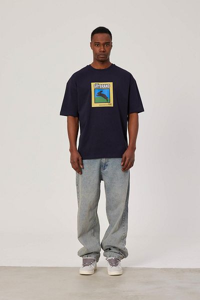 NOMARC Μπλουζάκι με στάμπα Navy Blue Grybrand Rabbit