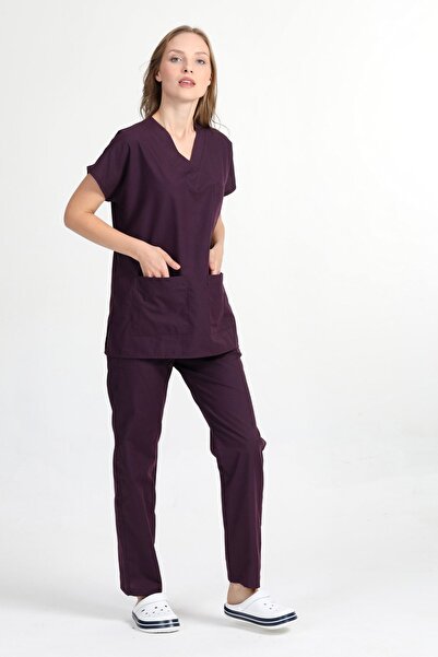 HEMİ Tricou de asistentă unisex cu mânecă de liliac Murdum Alpaca și uniformă...