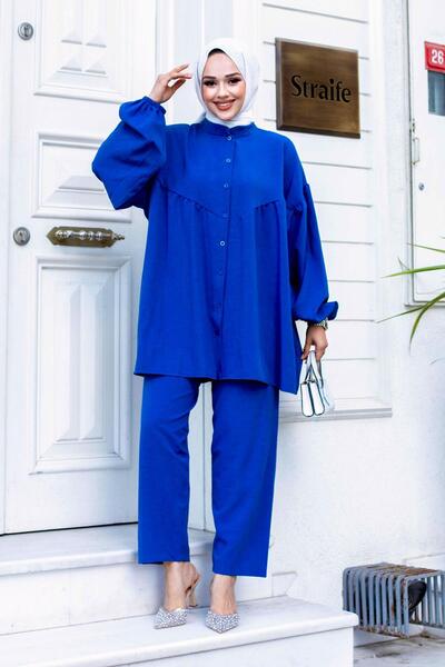 MİSSKAYLE Indigo Hijab Balloon Arm Set