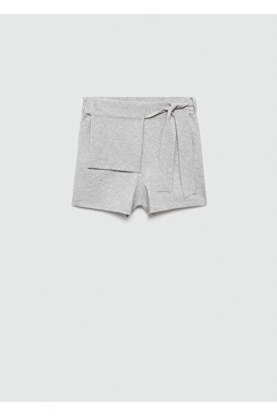 MANGO Woman Bağ Detaylı Triko Şort