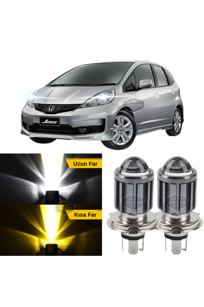 ŞüsCarOto Aksesuar Honda Jazz 2009-2019 Uyumlu Mercekli Far Ampulü Led Xenon ...