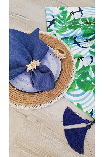 CWolf Deniz Kabuğu Mini Inci 6'lı Peçete Yüzüğü