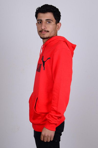 Puma 586688-11 Red Printed Hooded Men's Sweat