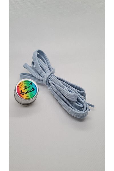 Take a Baacık Baby Blue Shoes - Lace Up Design