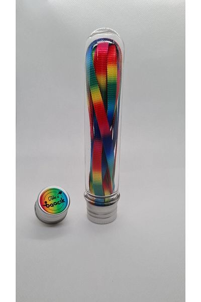 Take a Baacık Rainbow Patterned Colorful Shoelaces 110 cm