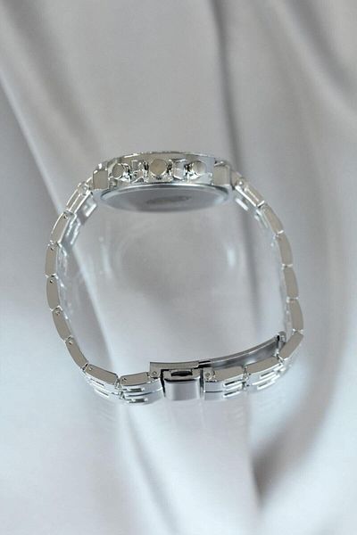 Spectrum Silver Color Zircon Stone Metal Women's Watch