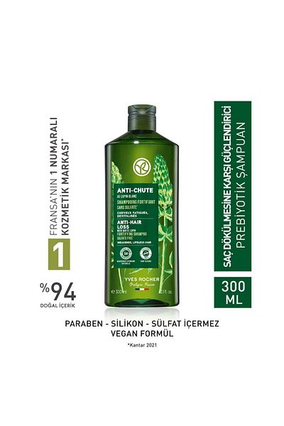 Yves Rocher Prebiotic Anti-Chute Shampoo - Anti Hair Loss, 300ml