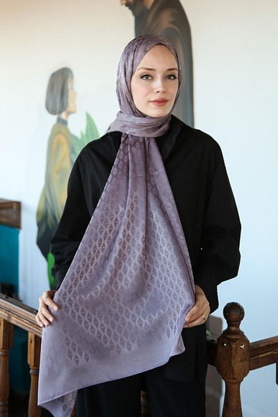 Hint İpek Jakav14-01 Model Jacquard Shawl