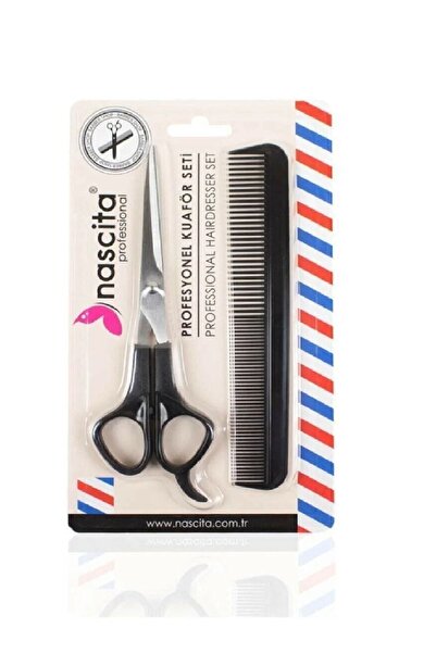 nascita Profesyonel Kuaför Seti Saç Makası + Tarak Set