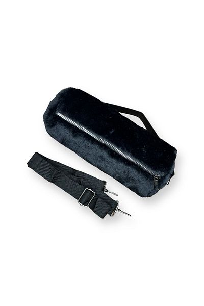Mevo Plush Cylinder Bag - Practical and Stylish Design