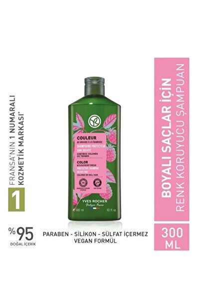 Yves Rocher Renk Koruyucu Şampuan - Boyalı Saçlar / Couleur Frambuaz Sirkesi ...