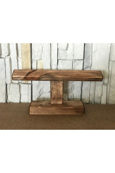 lata ahşap Wooden Set - Clock and Design Stand