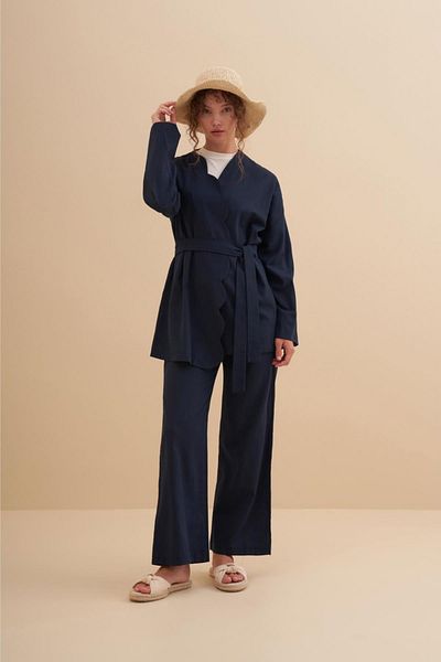 FUSHYA Belt Detailed Double Suit Set