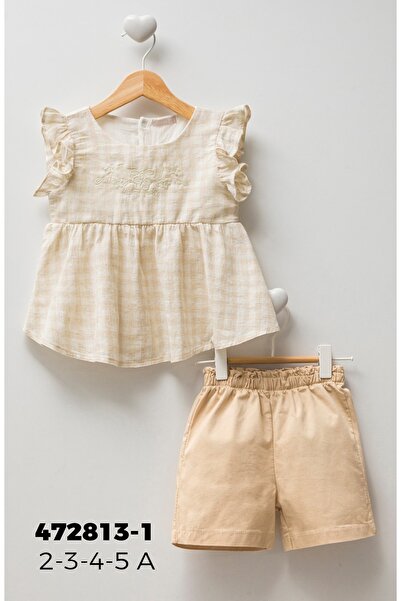 Cassiope Linen Dress Shorts Double Set Flower Patterned