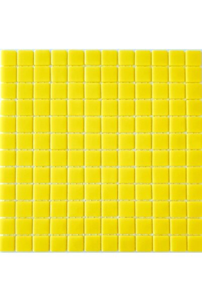 MozaiKristaL Mutfak, Banyo, Havuz ve tüm yüzeyleri için 25x25 Civciv Sarısı Cam Mozaik. (1 Koli=1 m2 Fiyatıdır)