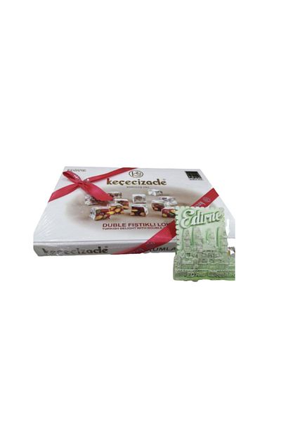 KEÇECİZADE 420 Gr Double Pistachio Turkish Delight + Edirne Magnet