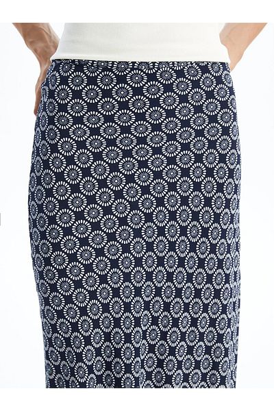 LC Waikiki LCW Modest - Patterned Standard Fit Women's Flared Skirt