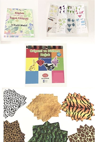 Elif İş Eğitimi Origami Oyunu Seti, Desenli Kağıt