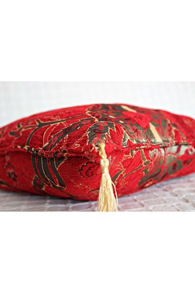 Bluenish Arva Throw Pillow Pillows - Ottoman Authentic Motif, Tufted Pillow Case 43cm*43cm