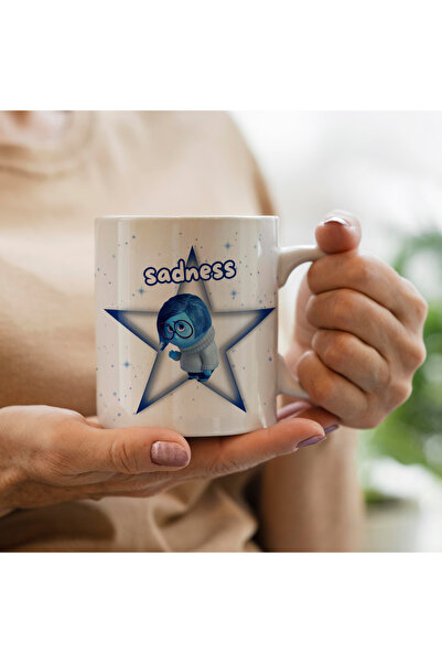 HobiShop Ters yüz Sadness baskılı kupa bardak