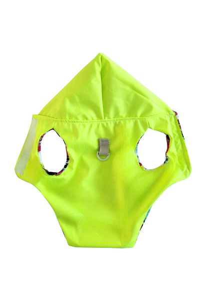 atelyu Cat Dog Suit Neon Green Sugeproof Raincoat