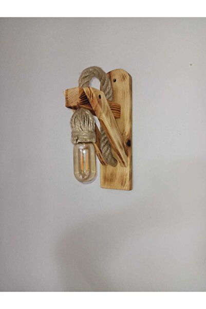 pagus Aplik Ahşap Aplik Duvar Lambası Cafe Otel Restorant Için Ahşap Aplik Duvar Lambası