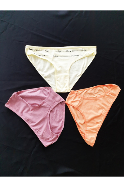 KEMSON Chiloți Bato din bumbac pieptănat 3 bucăți - culori mixte