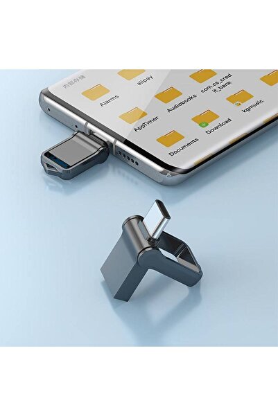 WASHA 3,2 Ultra hızlı Type-c Mini Metal Otg Usb Flash Bellek 64GB