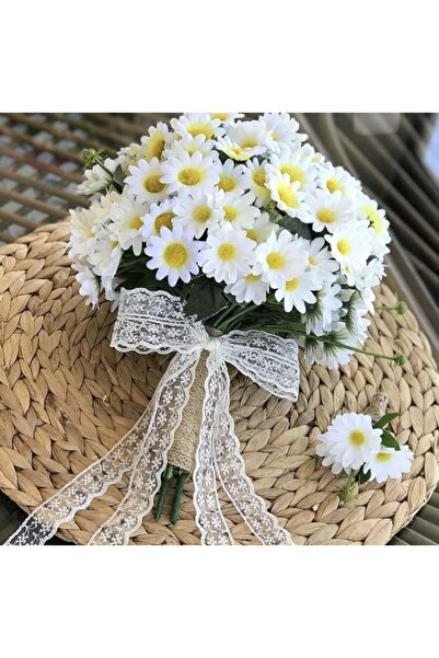 ABCDE Gelin Çiçeği Gelin Buketi Damat Yaka Çiçeği İle Birlikte