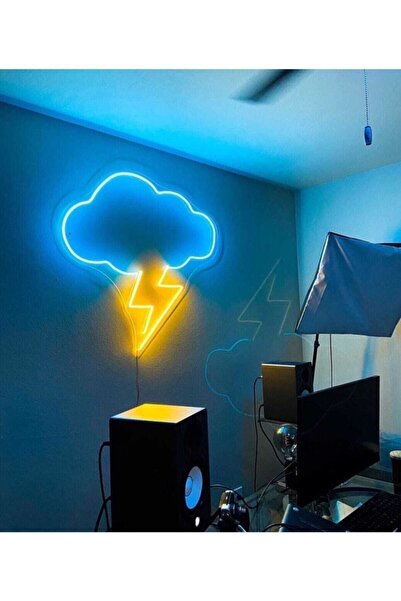 Red Proje Neon Led Aydınlatma Bulut Gece Lambası