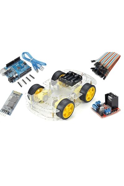 Genel Markalar Bluetooth Robot Araba Kiti - 4wd Full Set