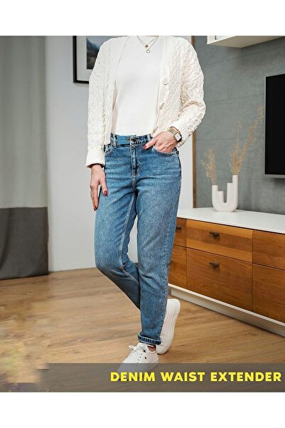 a02teks Παντελόνι Φούστα Τζιν Καλύμματα μέσης Κουμπί επέκτασης ζώνης 2 τεμάχια