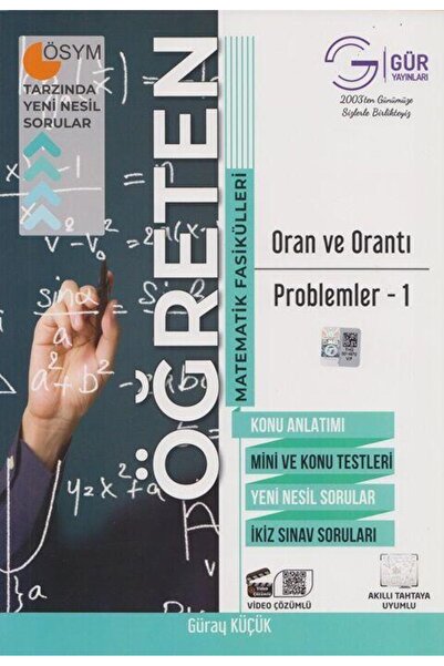 İndeks Akademi Yayıncılık Oran Orantı Problemler 1  Gür Yayınları