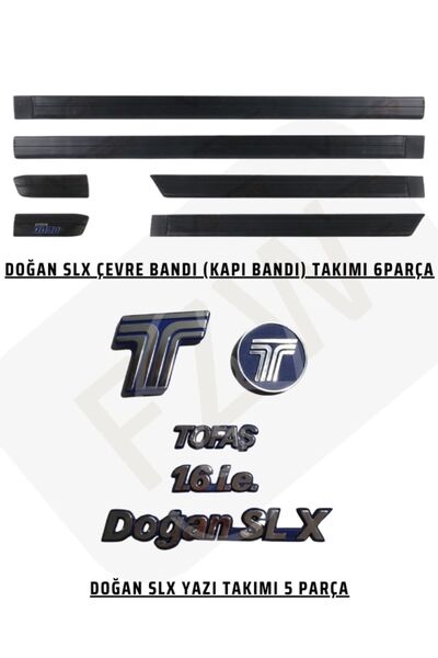 FZW DOĞAN SLX KAPI BANDI ÇITASI TAKIMI VE 5 PARÇA YAZI TAKIMI