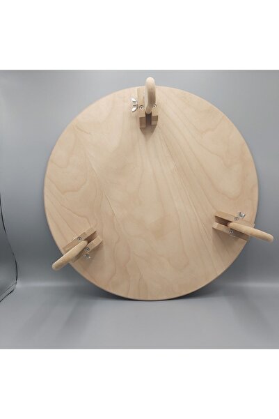 Genel Markalar Ahşap Ayaklı Yer Sofrası Çap:48cm Yük:19.5cm