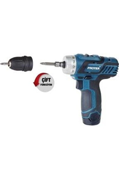 Proter Plus Şarjlı Vidalama Tornavida Pst 222