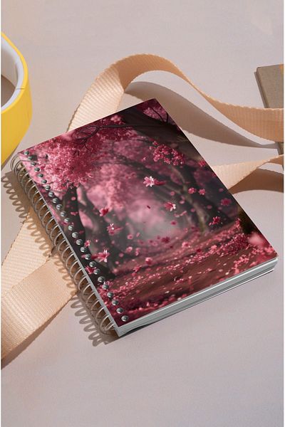 kutuTR 15x21 نمط الطريق الأحمر، غطاء خشبي MDF Vip Modelist Notebook - 100 ورقة مخططة، 80 جرام/م2 ç518