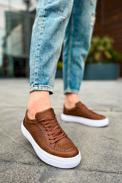BZ Moda B015 Първо издание - Мъжки ежедневни маратонки с ортопедична подметка - CBT кафяви