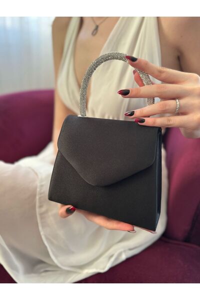 Blacktavern VEČERNÍ TAŠKA SE SATÉNOVÝM KAMENEM DRŽÍ SVATEBNÍ, DOVOLENÁ, STYLOVÁ V KOMUNITACÍCH