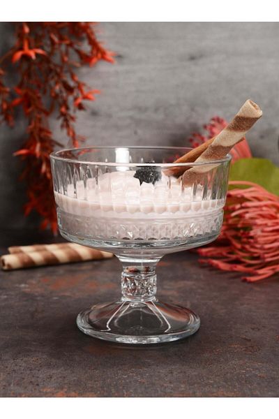 Paşabahçe 51749 Elysia 4-Piece Footed Bowl 084oa