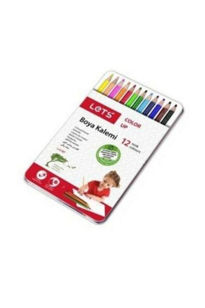 Lets 12 Colors Paint Pen Metal Box L-4120t