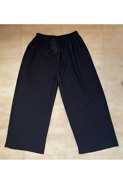 BİLGENS BUTİK Γυναικείο καλοκαιρινό βαμβακερό παντελόνι Plus Size