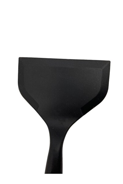 Multiamo Heat Resistant Wide Mouth Spatula 25 cm x 12 cm Black Color