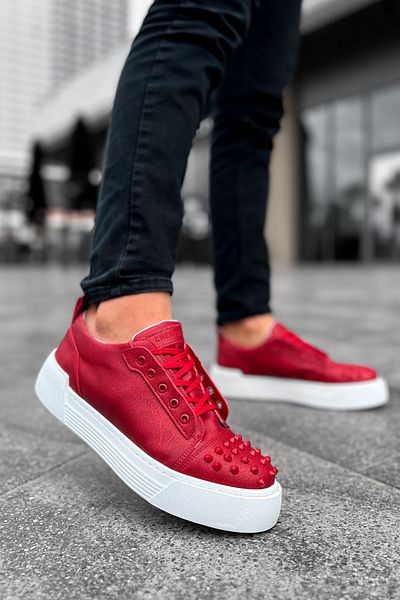 BZ Moda Thorn B169 - Men's Orthopedic Sneaker Sports Shoes, Red CBT