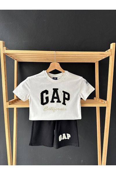 GAP Baby طقم شورت جاب عالي الجودة للأطفال / طقم علوي صيفي للأطفال