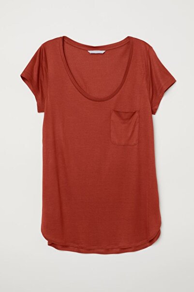 NEWLAKER Υπερμεγέθη μπλουζάκι ζέρσεϊ με λεπτομέρεια στην μπροστινή τσέπη